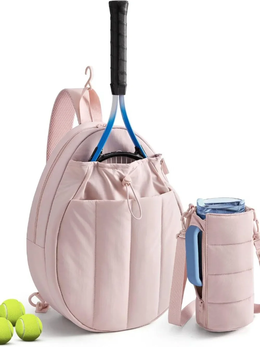 Tennis Gym Bag for Women, 3-in-1 Pickleball Backpack Sports Duffle | Fits 2 Rack